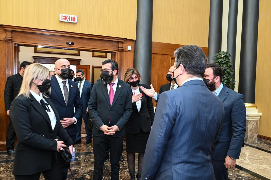مسرور بارزاني يستقبل ريان الكلداني والوفد المرافق له